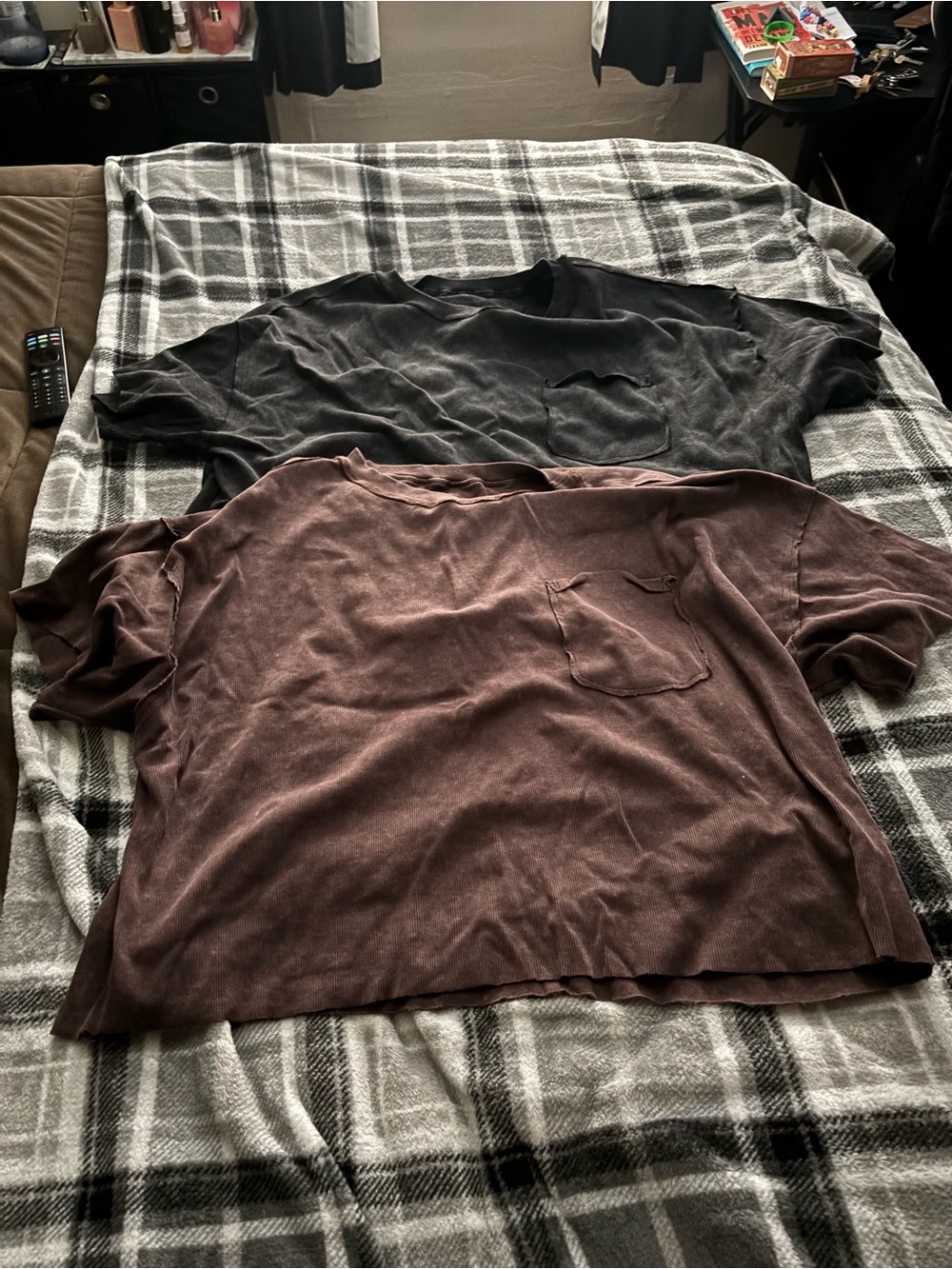 Men's Pocket Tee - Brown and Black